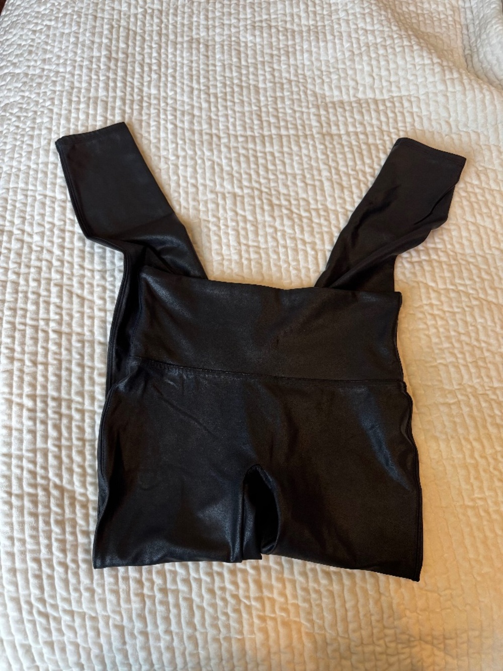 Spanx Anthropology Faux Leather Leggings sizeM